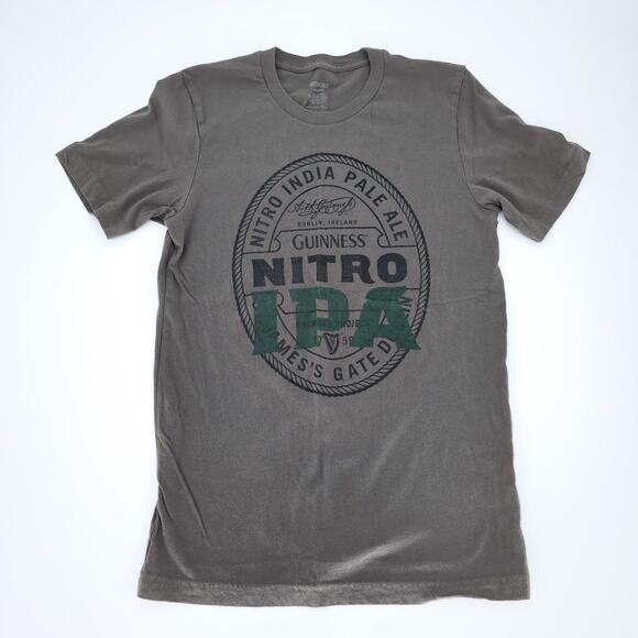 Guinness Nitro IPA Dark Olive Green Women's Cotton T-Shirt / Tee - Size S - GUC - Picture 7 of 10